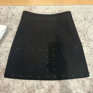 Zara Black Studded Skirt